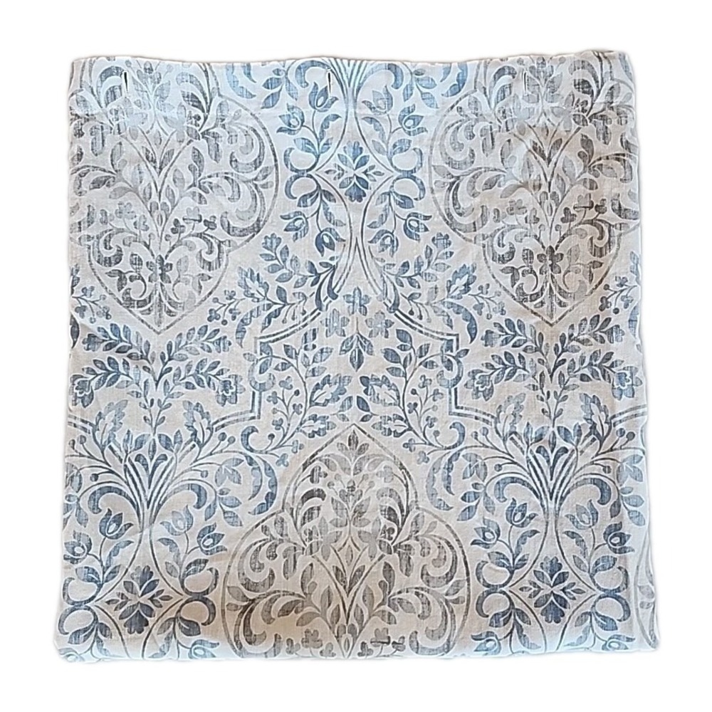 Laura Ashley Fabric Shower Curtain French Country Shabby Chic Floral‎ Blue 70x72